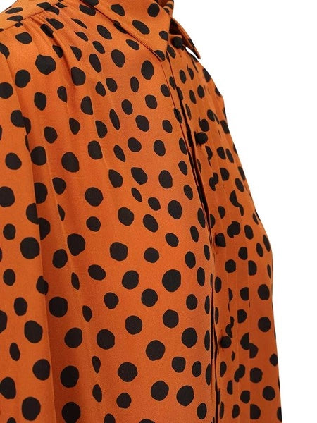 Camicia con stampa a pois