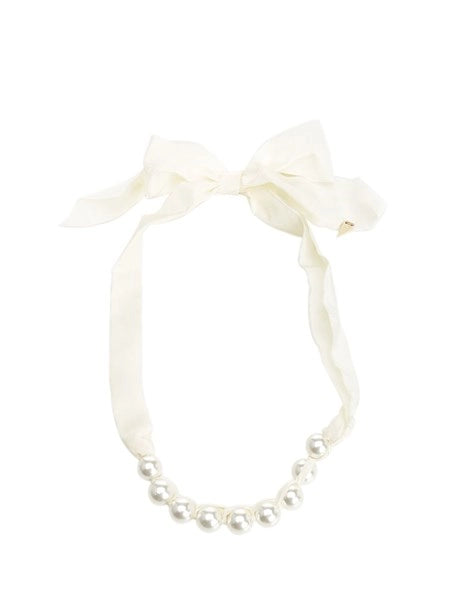 Collana con perle in vetro