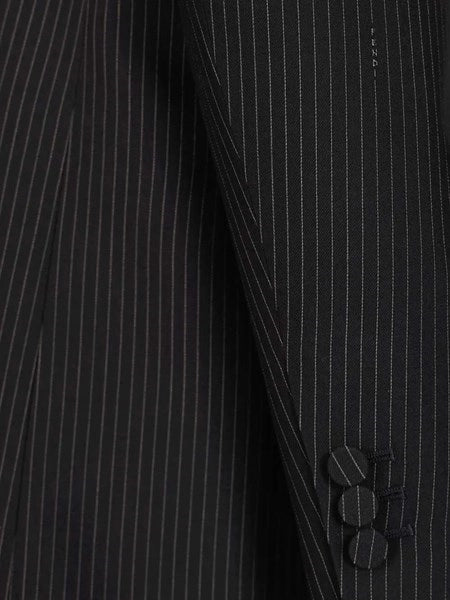 Blazer in lana gessata