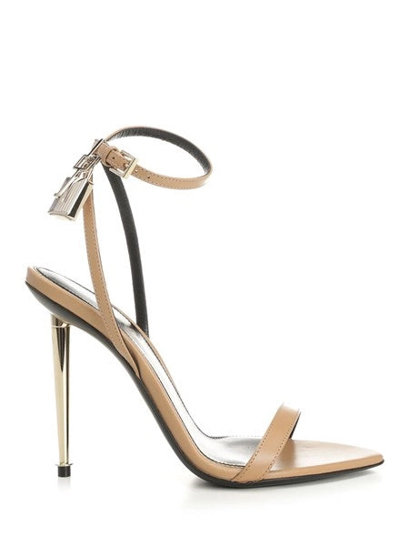 Sandali "Padlock" in pelle