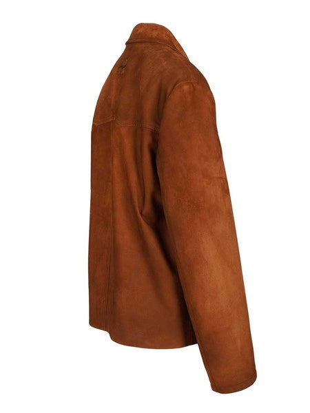 Giacca in pelle scamosciata