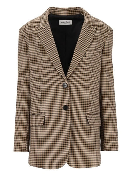 Blazer over micro check