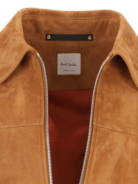 Giacca bomber in pelle scamosciata