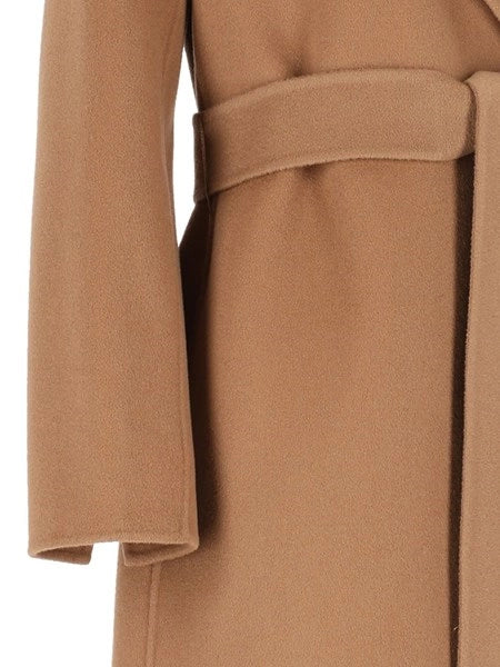 Cappotto a vestaglia in drap di lana Poldo