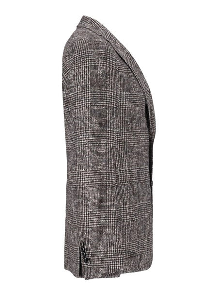 Blazer Principe di Galles in alpaca