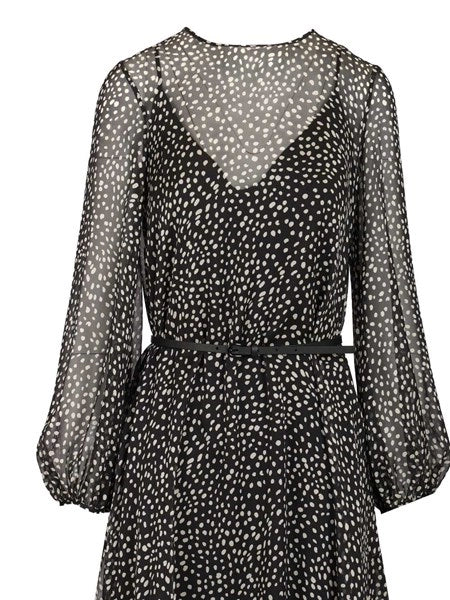 Abito in chiffon stampato