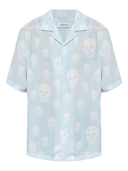 Camicia in crepe de chine stampata