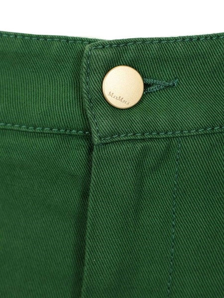 Pantalone in drill di cotone e lino