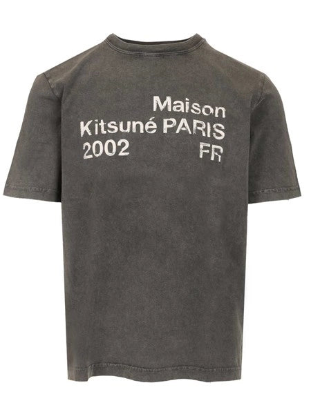 T-shirt con stampa faded