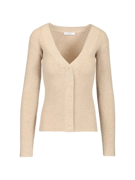 Cardigan in misto lana a coste Gioiosa