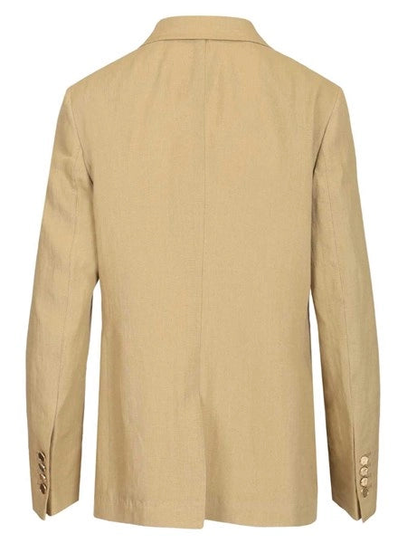 Blazer doppiopetto in lino