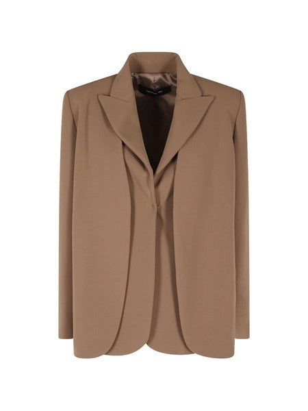 Blazer con gilet in cady