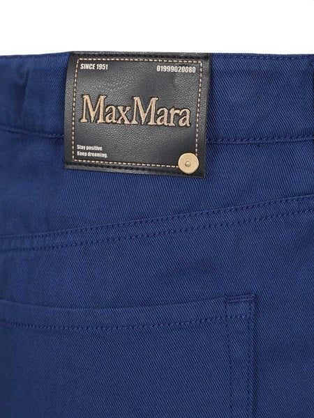 Pantalone in drill di cotone e lino