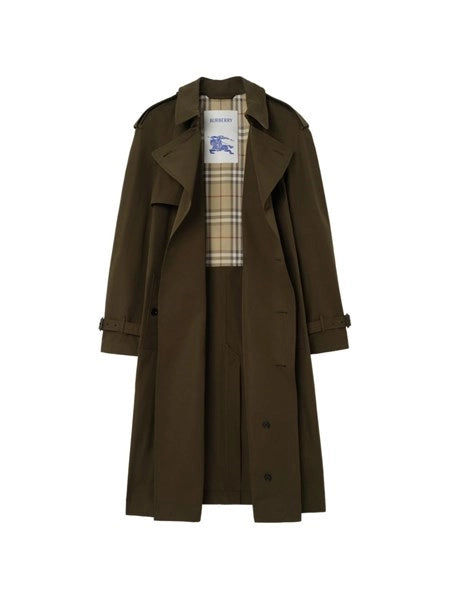 Trench lungo e leggero in cotone