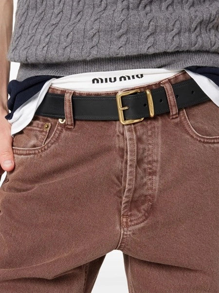 Pantaloni cinque tasche in bull denim