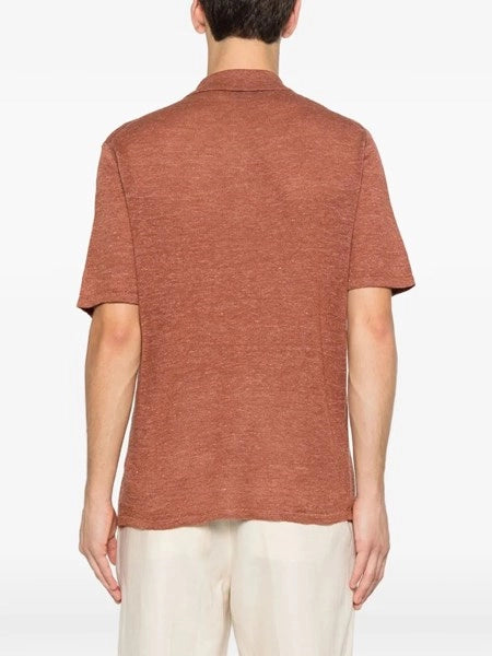Polo in lino e cotone