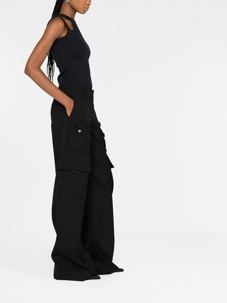 Pantalone cargo nero