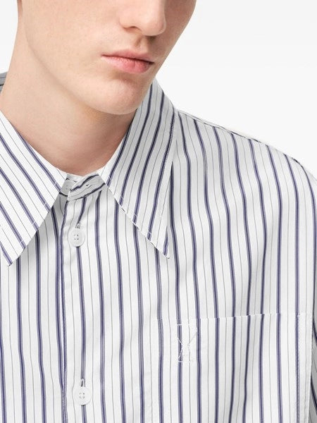 Camicia ampia a righe