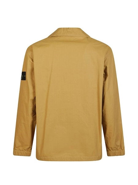 Overshirt in ripstop di cotone trattato con resina