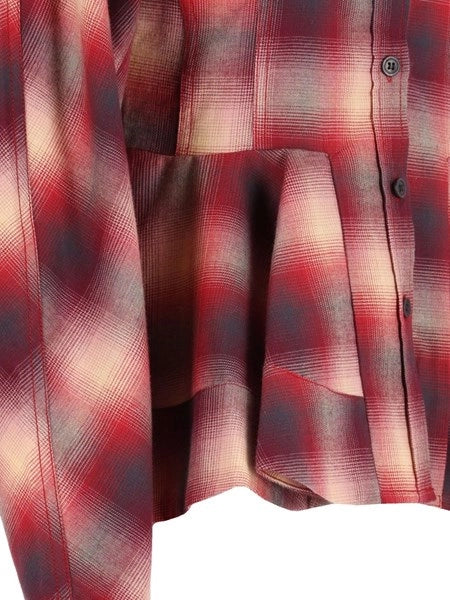 Camicia in flanella a quadri rossi