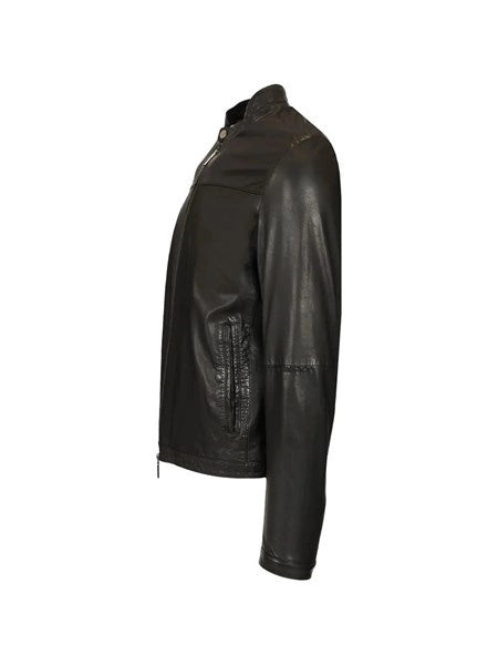 Biker in pelle