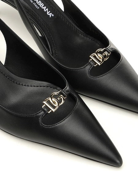 Slingback in nappa