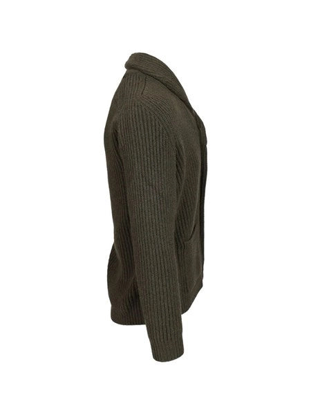 Cardigan scialle in cashmere