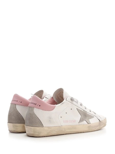 Sneaker "Super Star" bianco e rosa