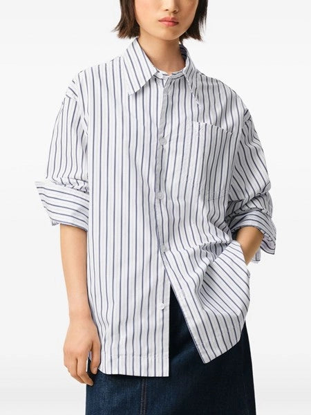 Camicia ampia a righe
