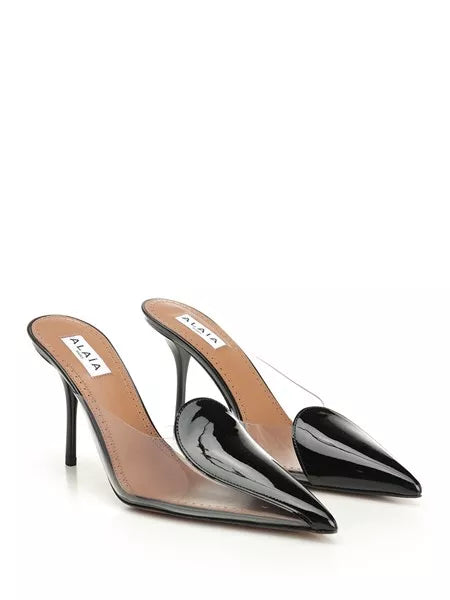 Mule in pelle e PVC