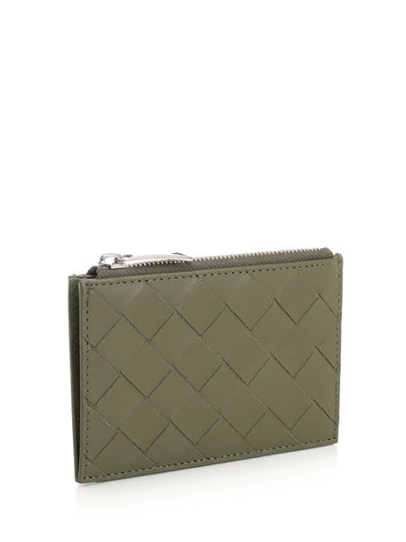 Portacarte Intrecciato con zip