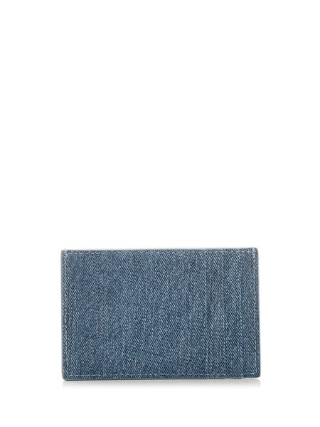 Portacarte "Cassette" in denim