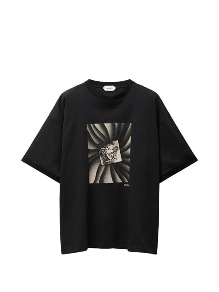 T-shirt regular in jersey di cotone con stampa