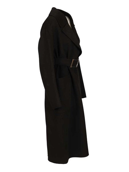 Cappotto a vestaglia in pura lana