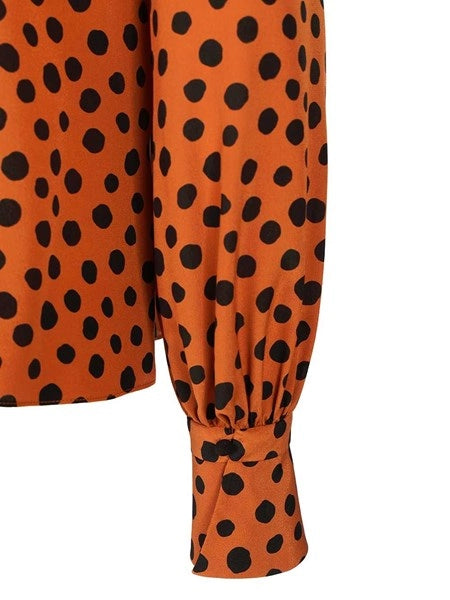 Camicia con stampa a pois