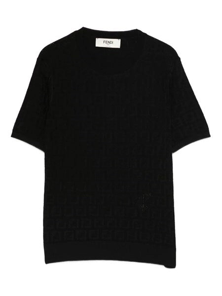 Maglia in cotone e viscosa FF
