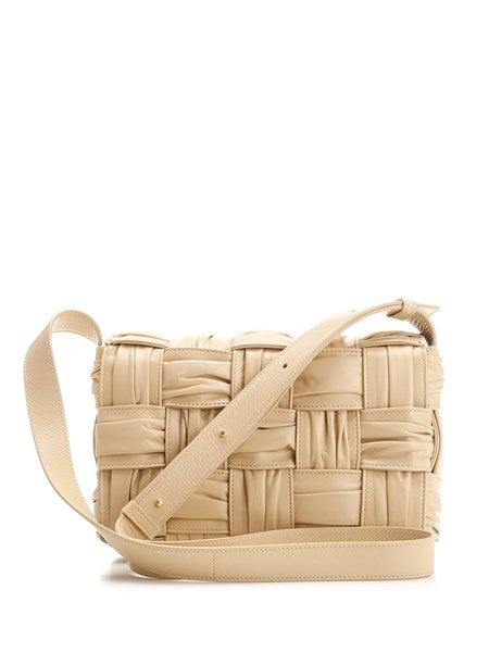 Borsa a spalla "Cassette" beige