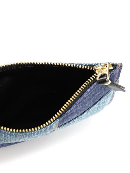 Portamonete patchwork denim