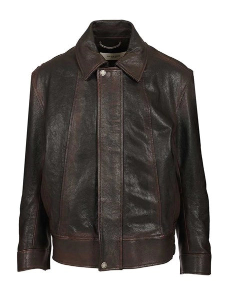 Giacca bomber in nappa