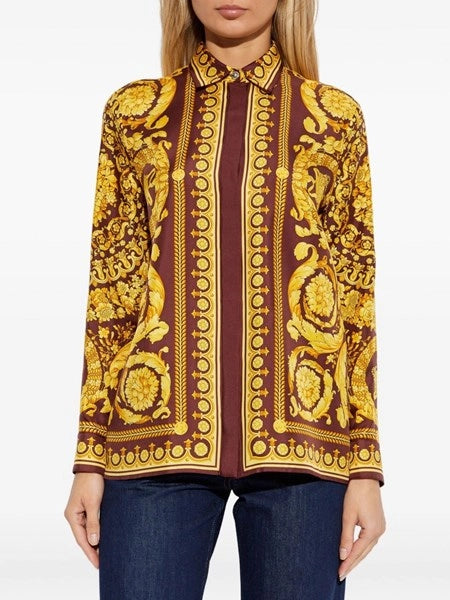 Camicia in twill di seta