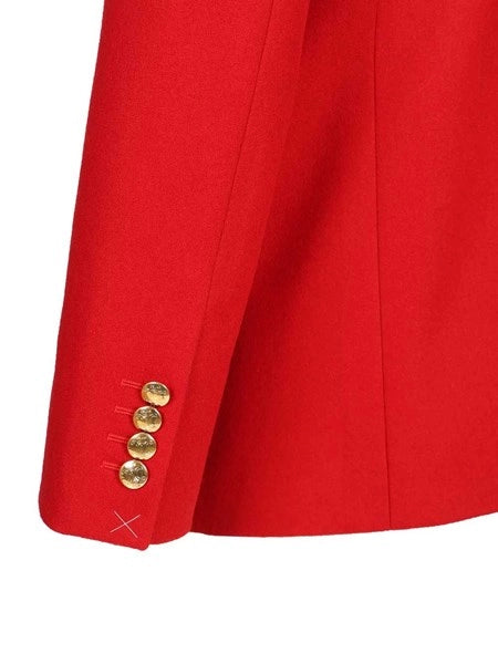 Blazer sartoriale in flanella di lana