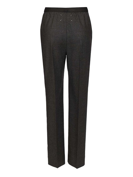 Pantaloni dritti in lana