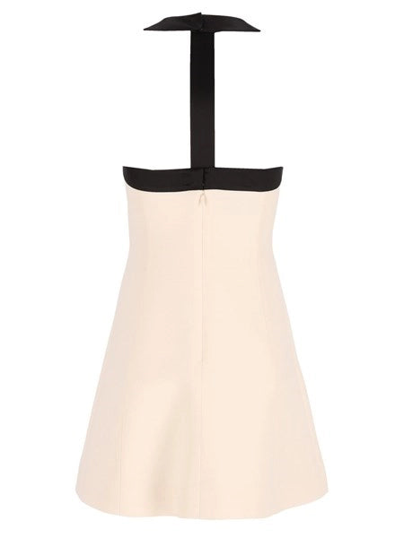 Abito Corto In Crepe Couture