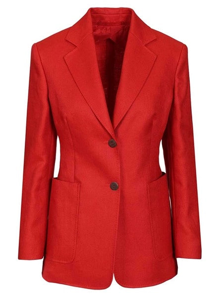 Blazer monopetto in lino
