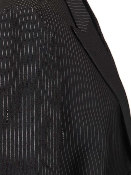 Blazer in lana gessata