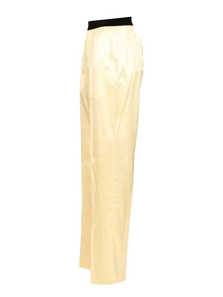 Pantaloni in seta stretch