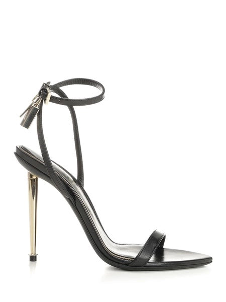 Sandali "Padlock" in pelle