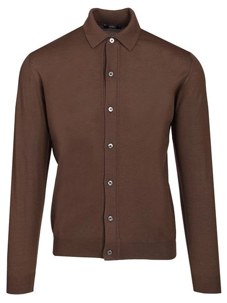 Camicia in lana 140s