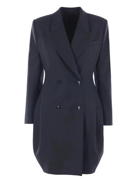 Cappotto doppiopetto arrotondato
