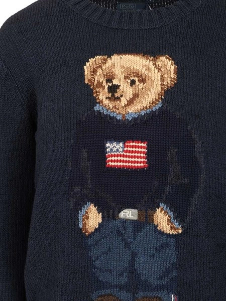 Maglia Polo Bear in cotone e lino